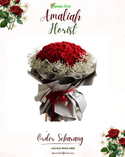 Buket Bunga di Pasar Merah Timur