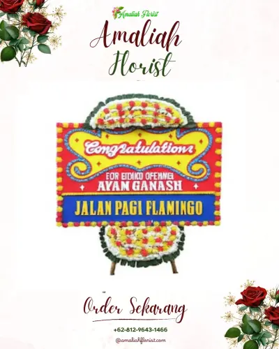Bunga Papan Congratulation di Pasar Merah Timur